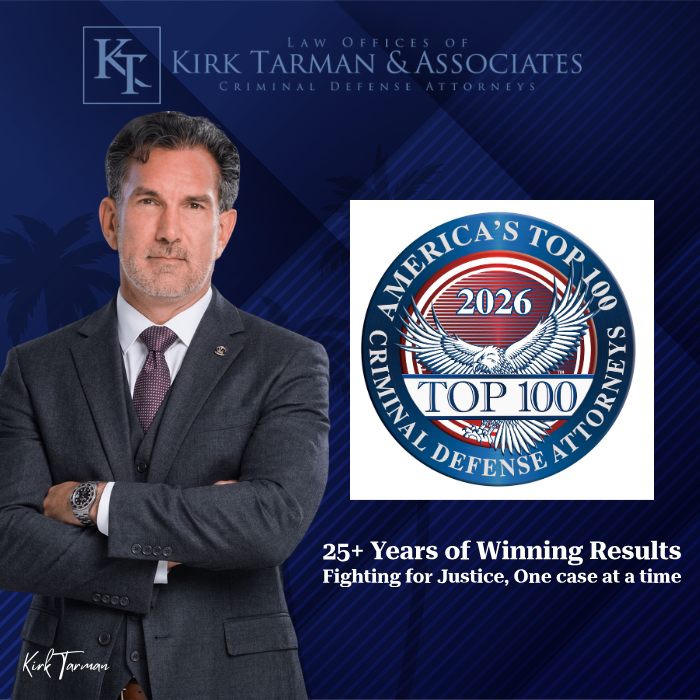 Kirk Tarman Named Top 100 Criminal Defense Attorney