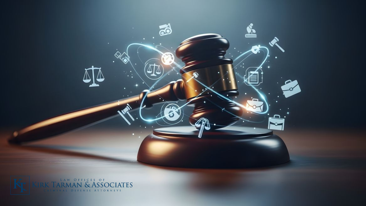 Gavel with data icons representing California DUI defense and DMV hearing outcomes